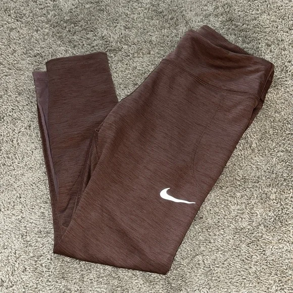Nike Women’s Dri-Fit Mauve Leggings Size M - Picture 1 of 7